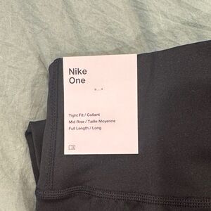 Nike One Black Full-Length Leggings